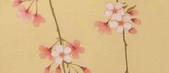 桜にメジロ　部分
